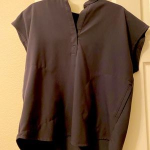 FIGS Charcoal Rafaela scrub top- medium